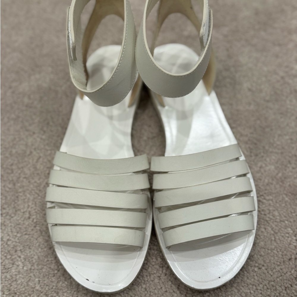 Vince White Strappy Sandals